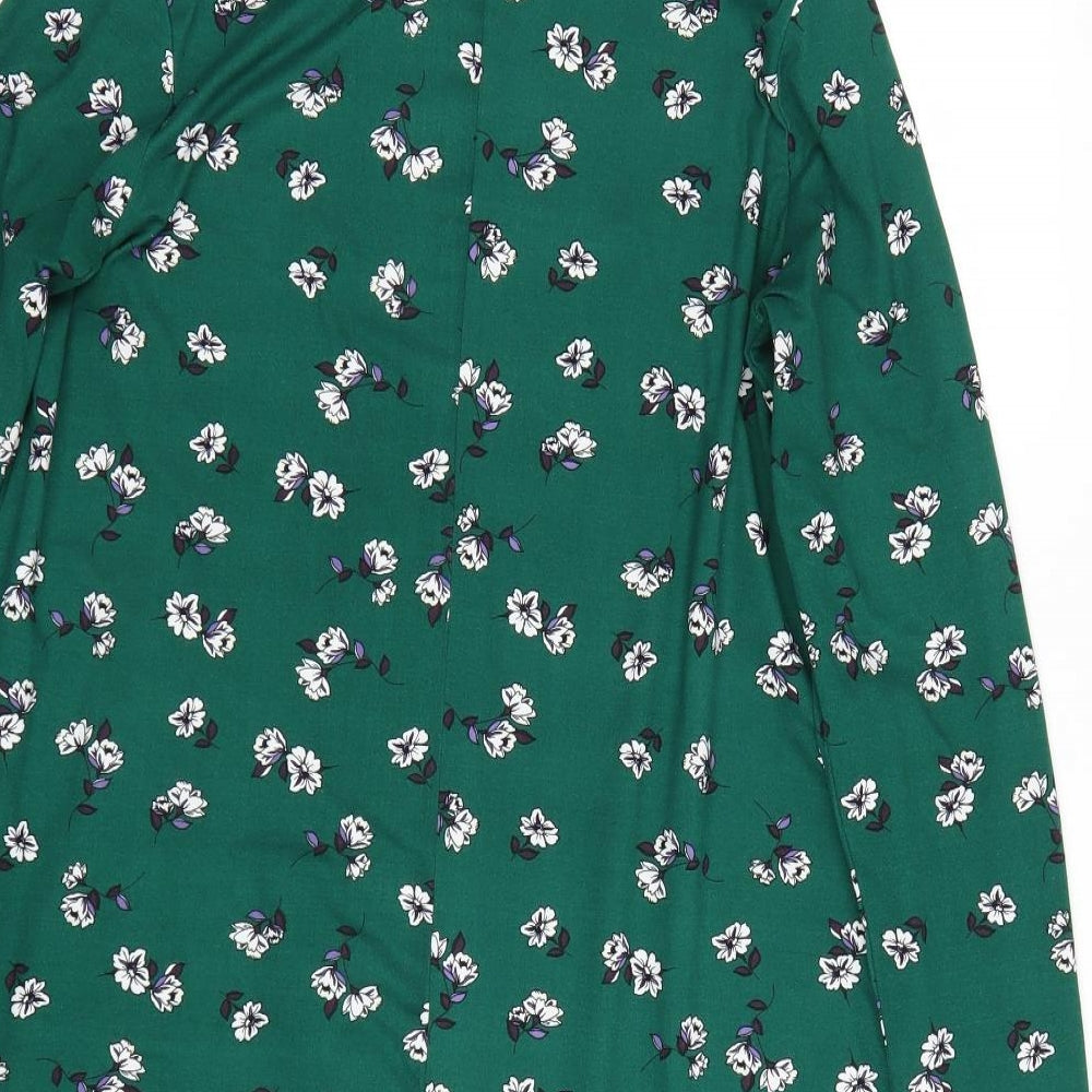 Primark Womens Green Floral  T-Shirt Dress  Size 12