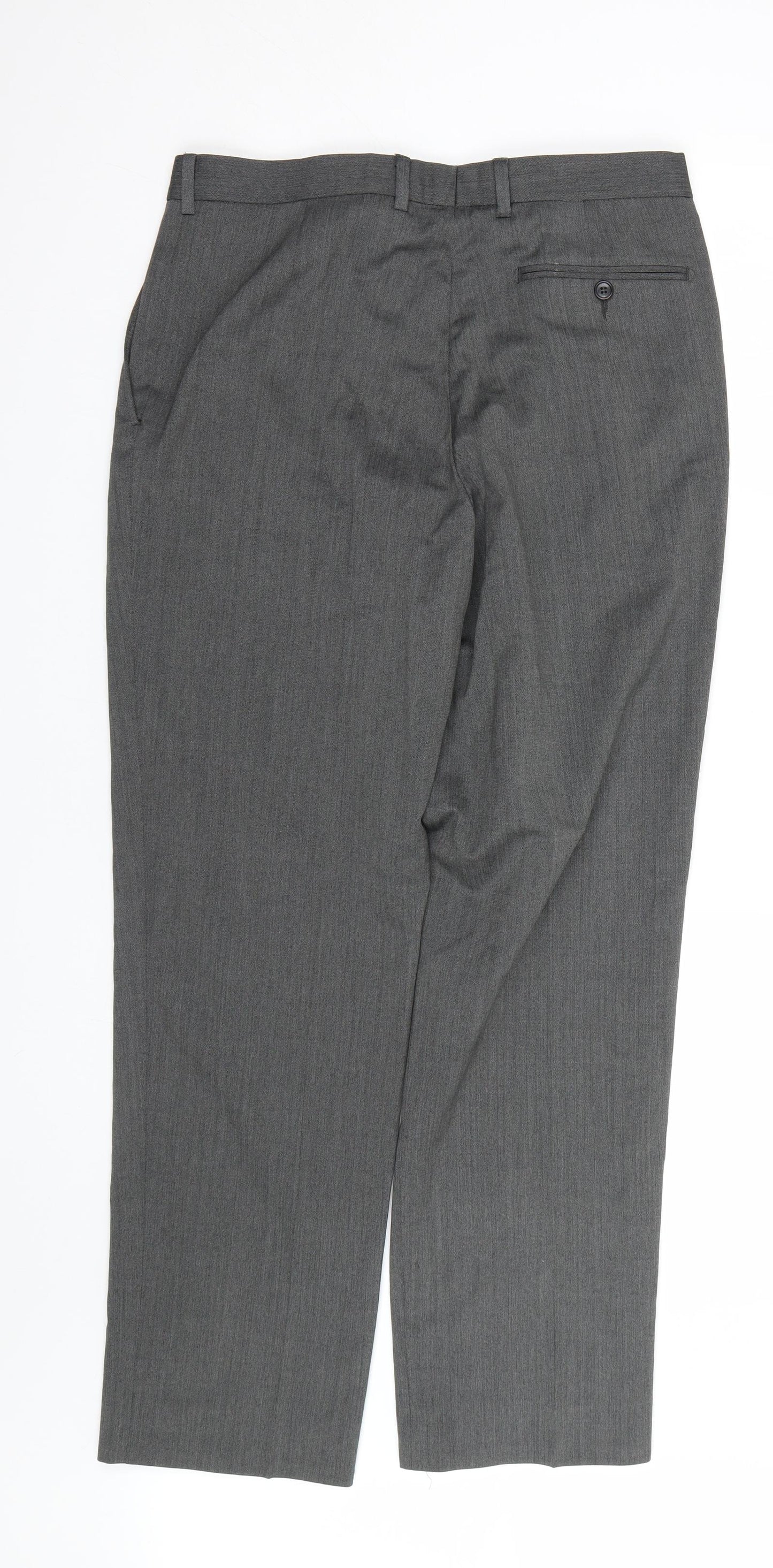 M&S Mens Grey   Dress Pants Trousers Size 32 L30 in