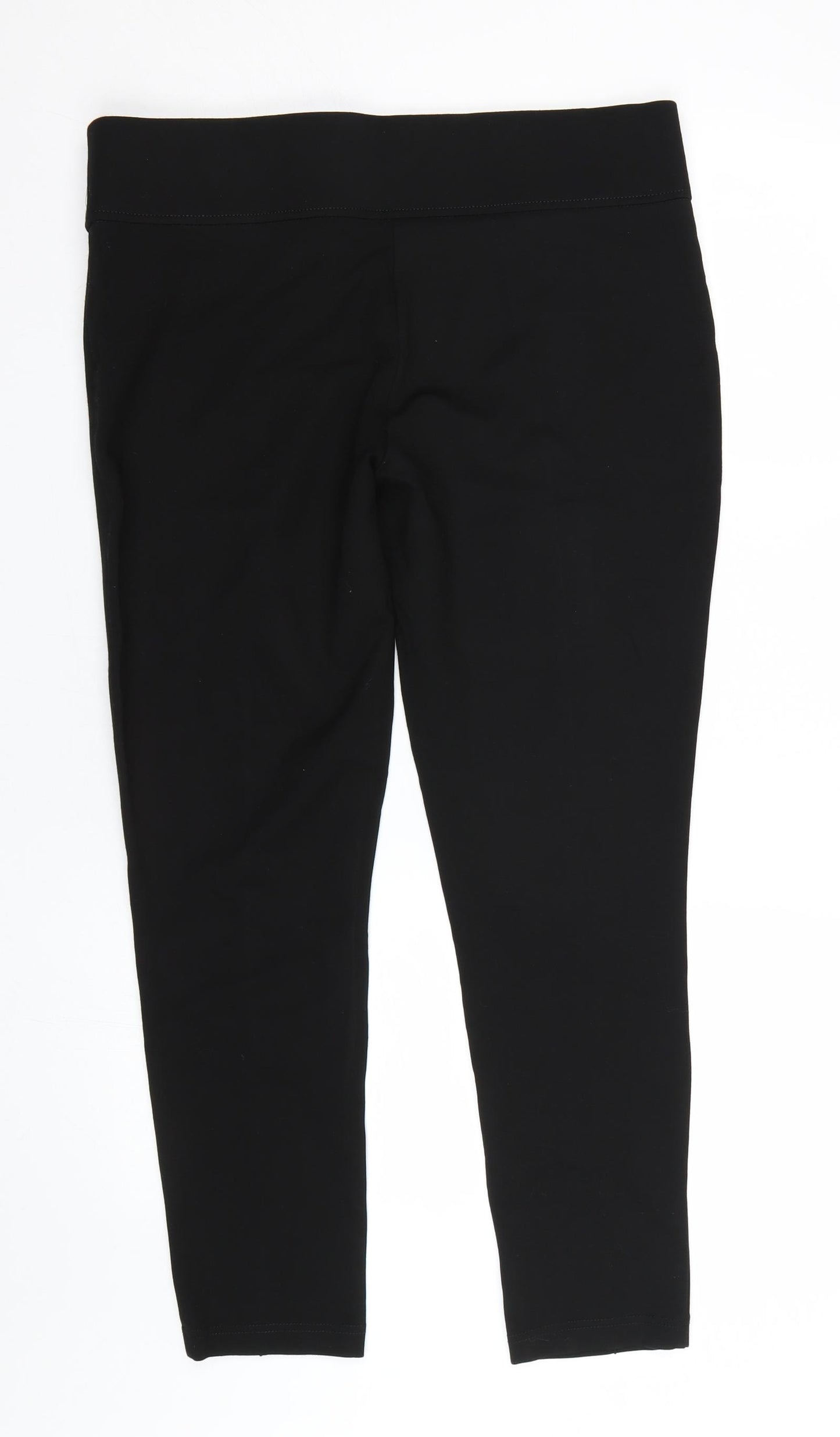 Nutmeg Womens Black   Capri Leggings Size 16 L26 in