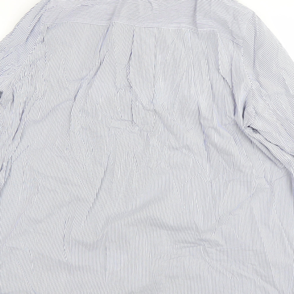 F&F Womens Blue Striped  Basic Button-Up Size 20