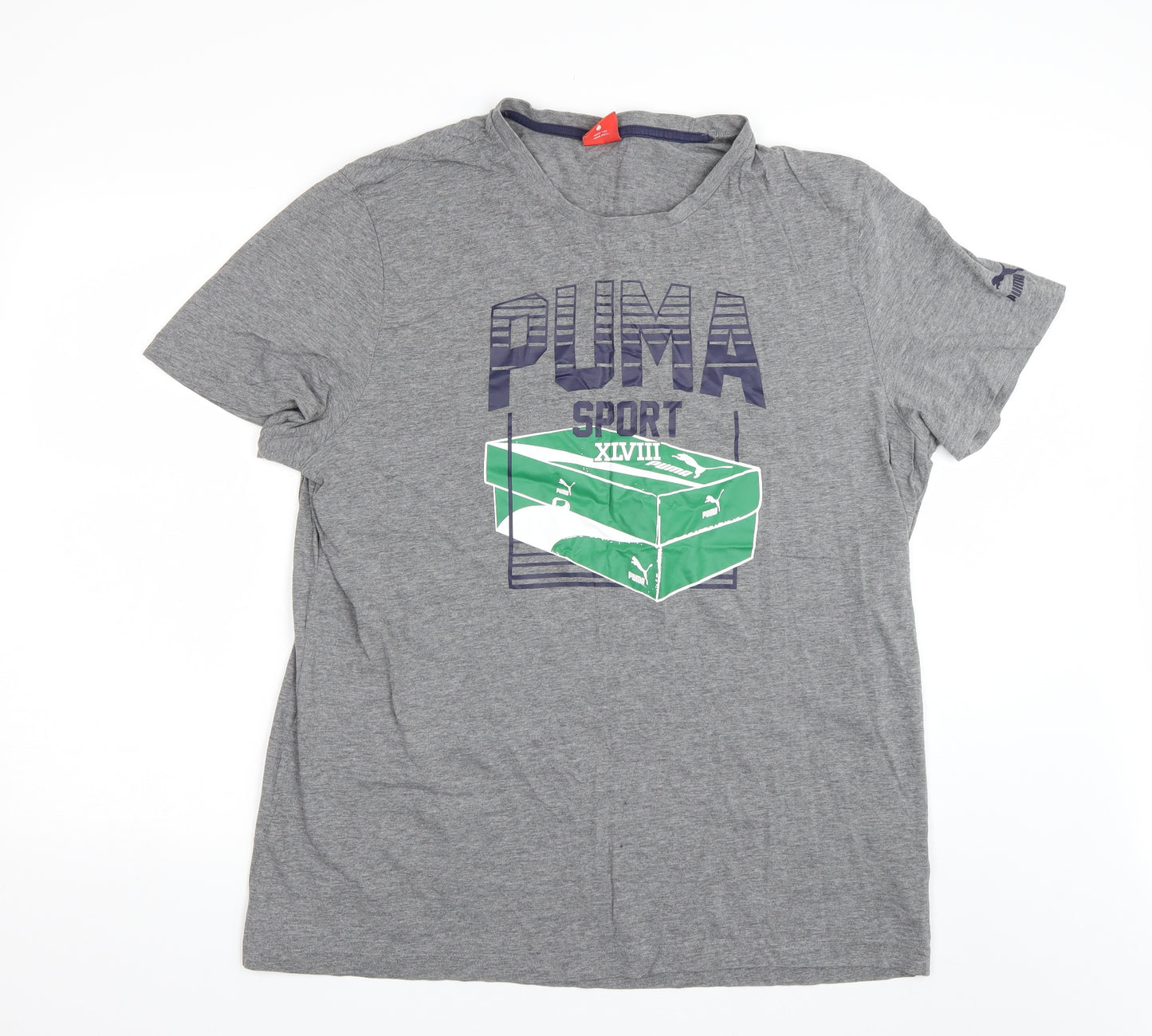 PUMA Mens Grey    T-Shirt Size 2XL