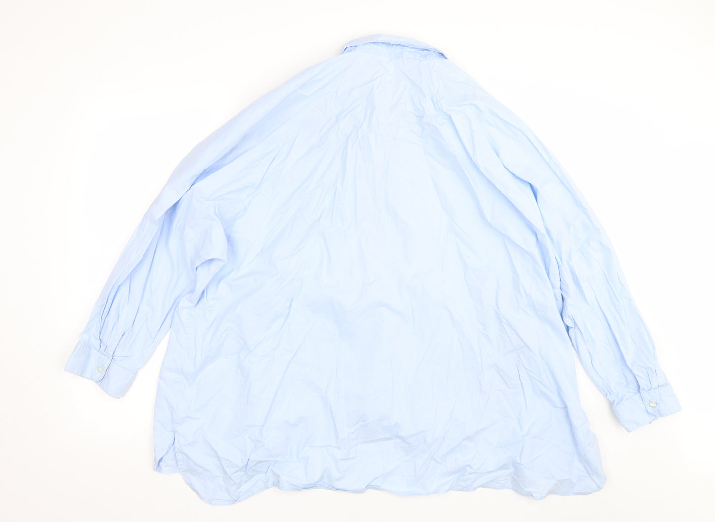 George Womens Blue Floral  Basic Button-Up Size 24