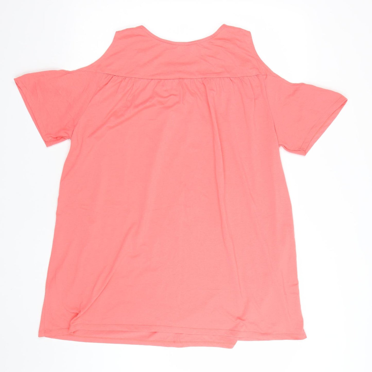 Love yours Womens Pink Floral  Basic T-Shirt Size 20