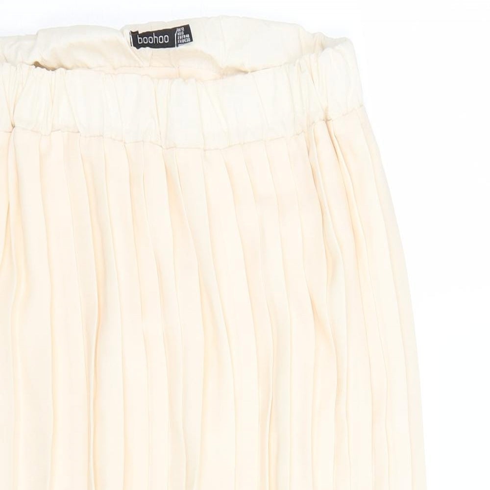 Boohoo Womens Beige   Bandage Skirt Size 12