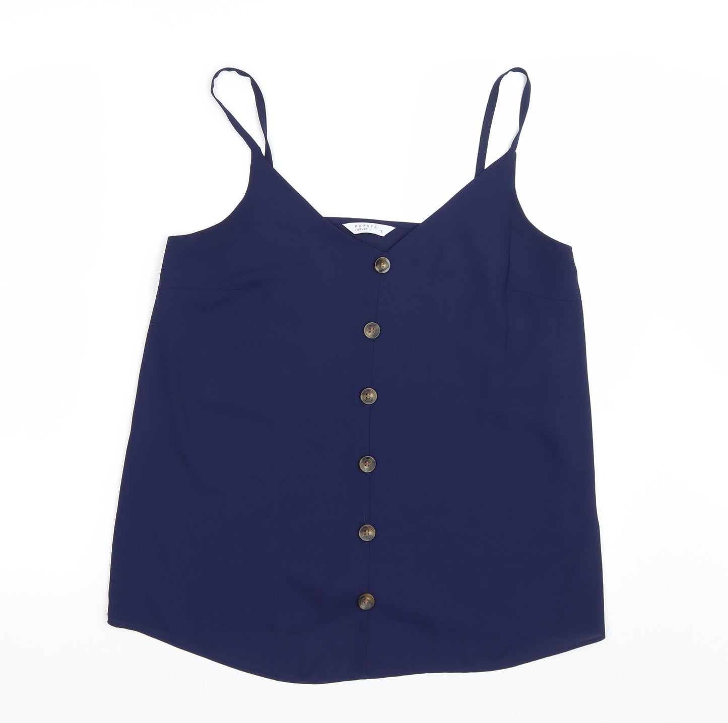 Papaya Womens Blue   Basic Tank Size 10