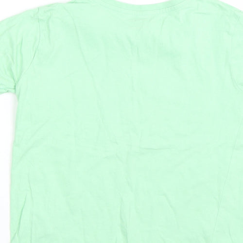Primark Girls Green   Basic T-Shirt Size 7-8 Years  - summer