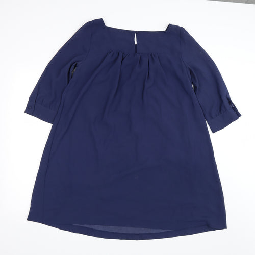 H&M Womens Blue   Shirt Dress  Size 10