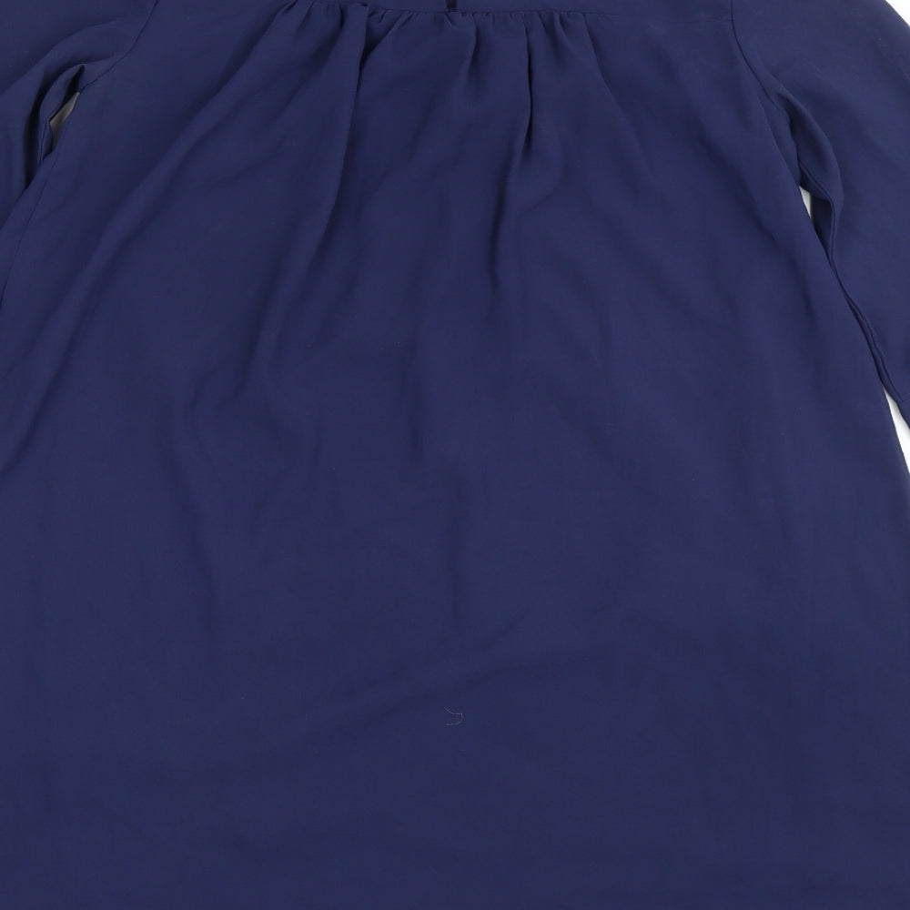 H&M Womens Blue   Shirt Dress  Size 10