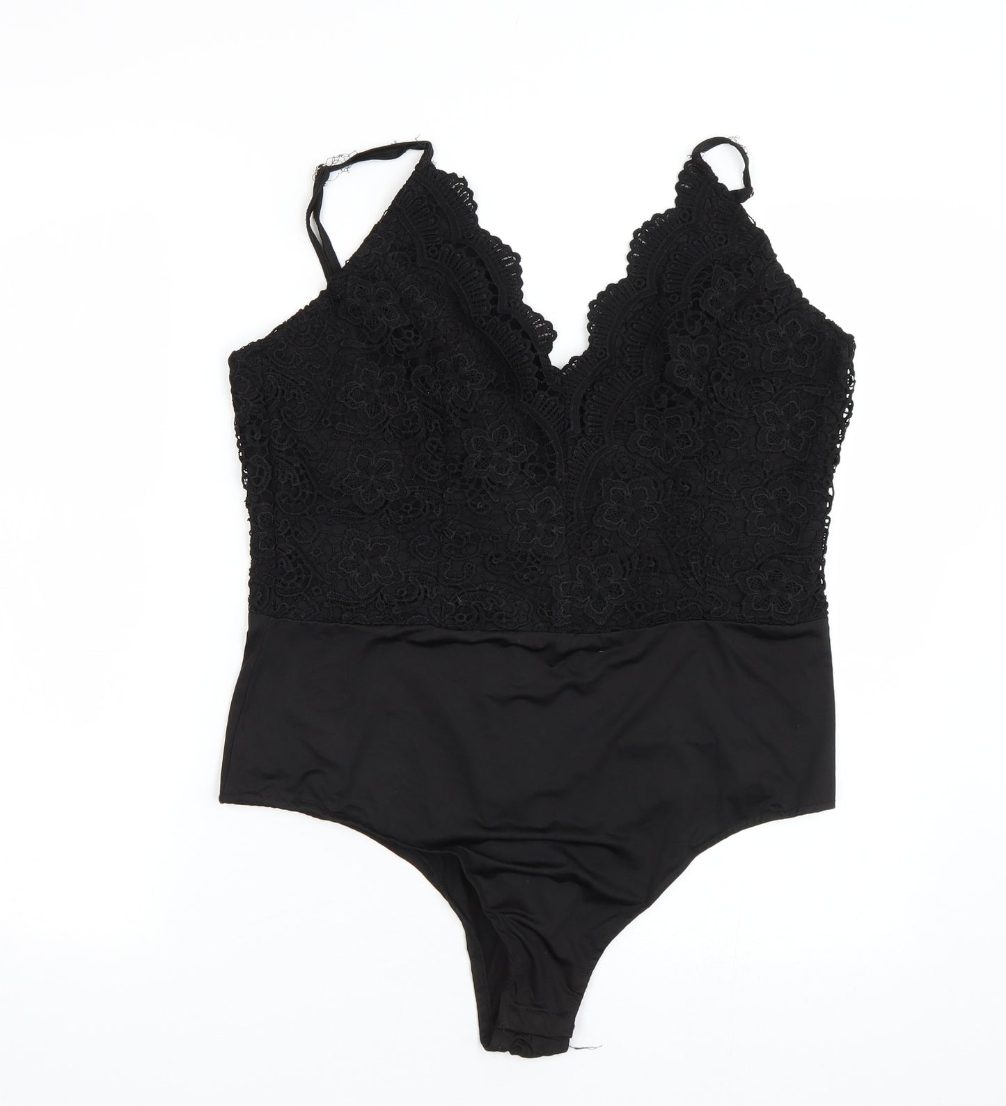 Boohoo Womens Black   Catsuit One-Piece Size 20