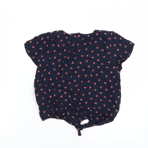 NEXT Girls Blue Polka Dot  Basic T-Shirt Size 9 Years  - Apples