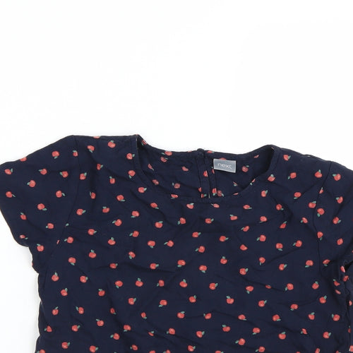 NEXT Girls Blue Polka Dot  Basic T-Shirt Size 9 Years  - Apples