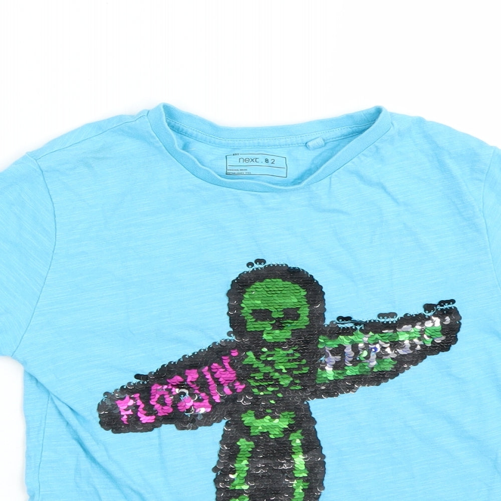 NEXT Boys Blue   Basic T-Shirt Size 7 Years