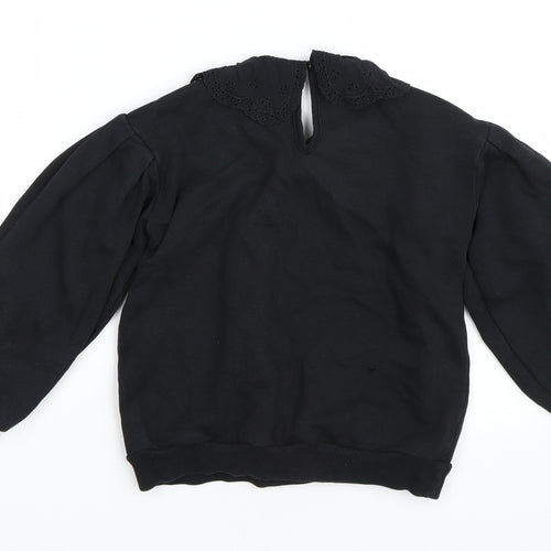 NEXT Girls Black   Pullover Sweatshirt Size 8 Years