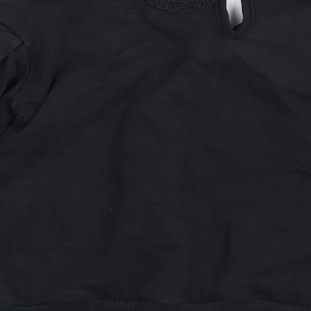 NEXT Girls Black   Pullover Sweatshirt Size 8 Years