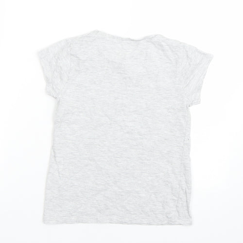George Girls Grey   Basic T-Shirt Size 8-9 Years  - NYC