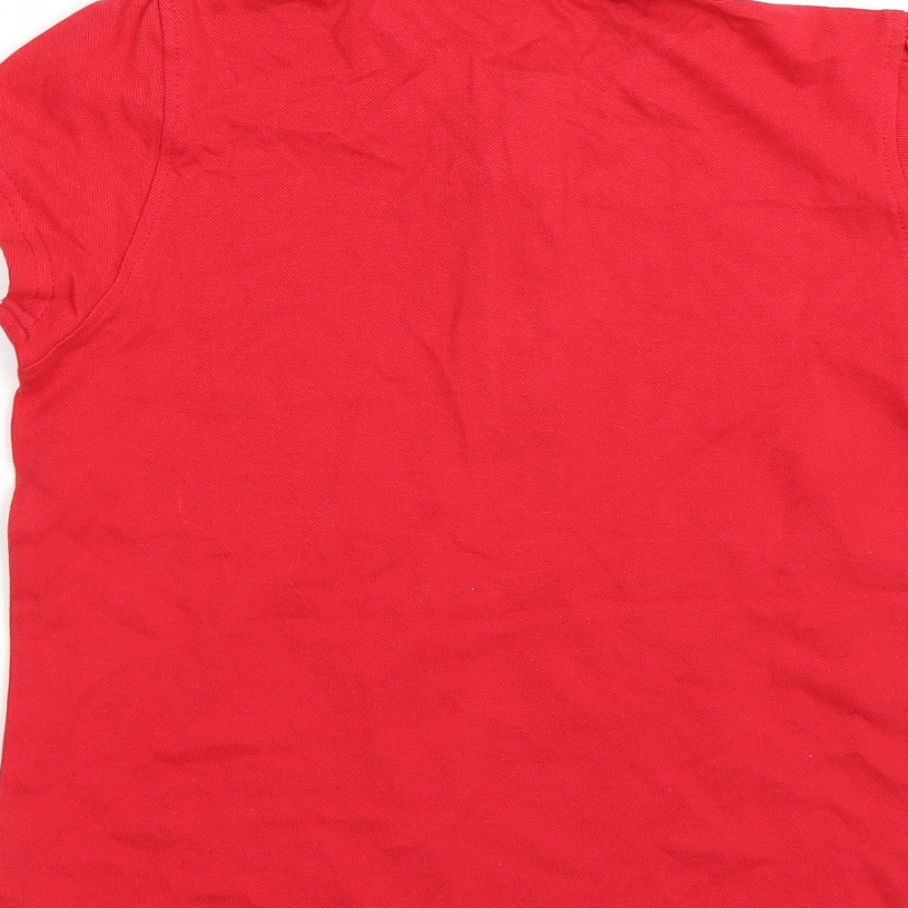 George Girls Red   Basic Polo Size 8-9 Years  - School uniform