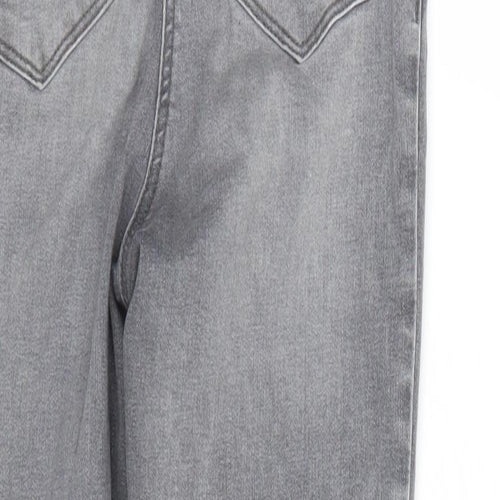 Papaya Womens Grey  Denim Skinny Jeans Size 10 L25 in