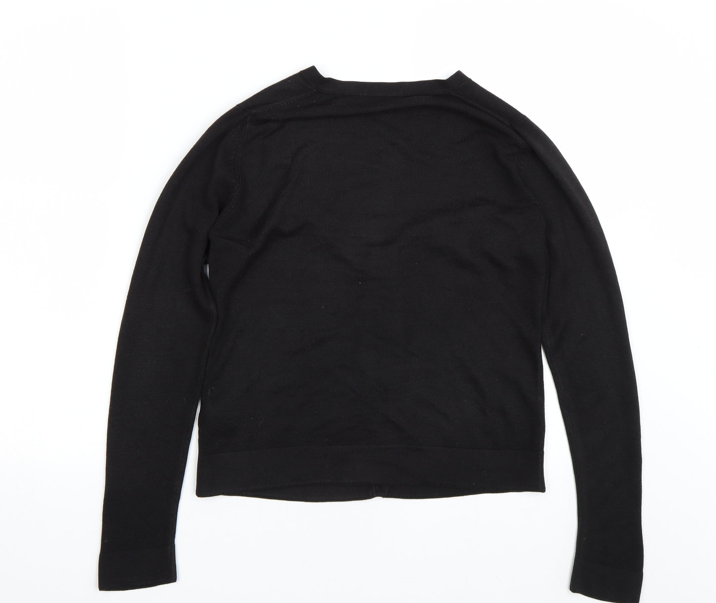 M&S Womens Black   Cardigan Jumper Size 12