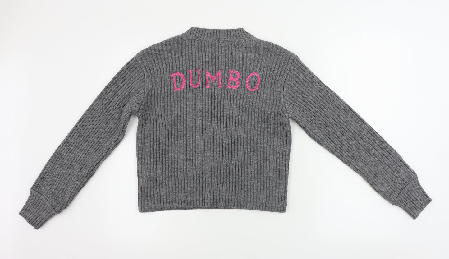 Zara  Womens Grey   Pullover Jumper Size S  - Disney Dumbo