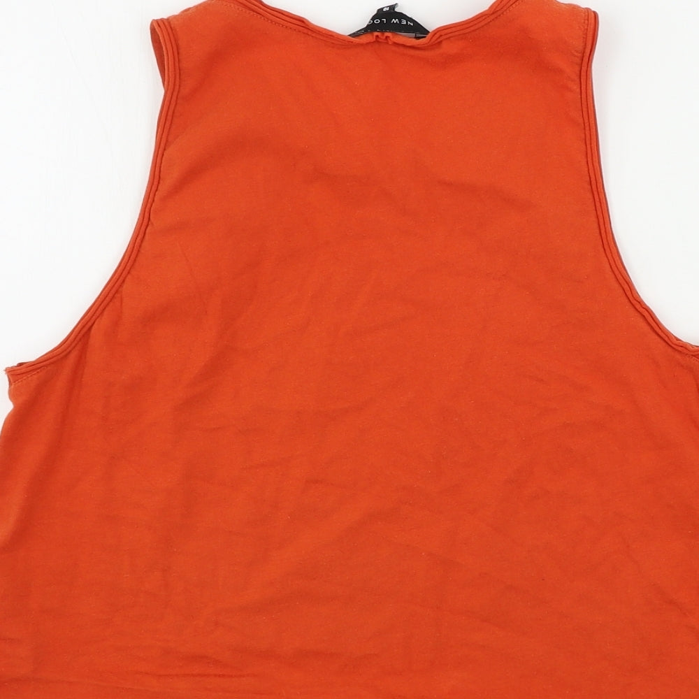 New Look  Womens Orange   Basic Tank Size 10