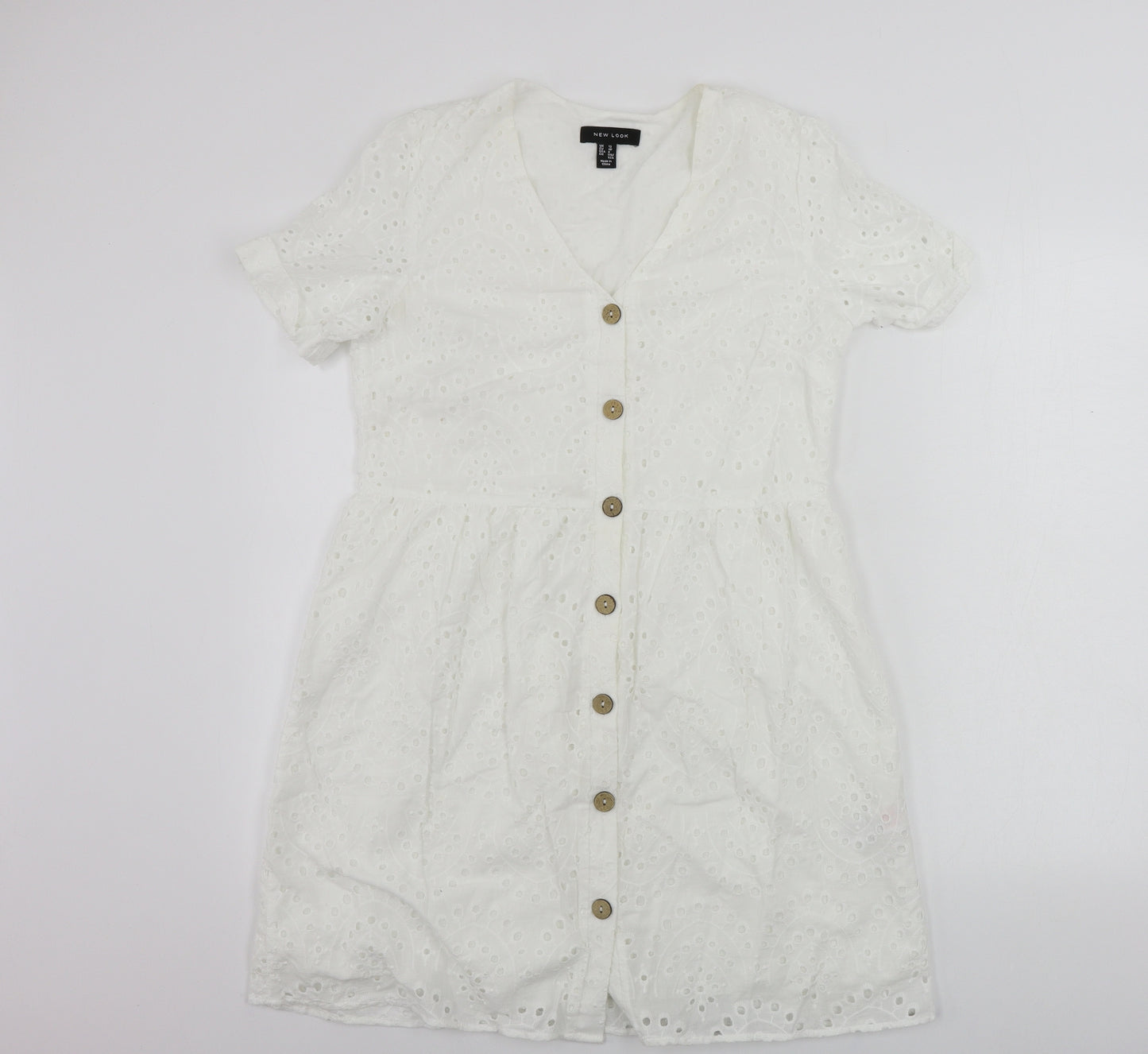 New Look  Womens White Floral  A-Line