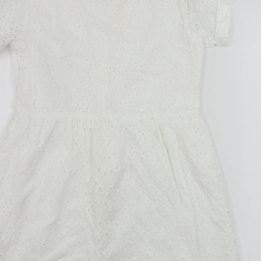New Look  Womens White Floral  A-Line