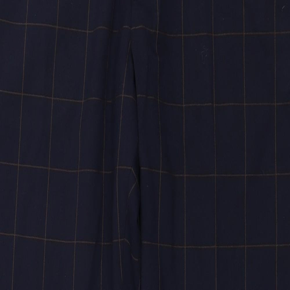 H&M  Mens Blue Check  Trousers  Size 36 in L30 in