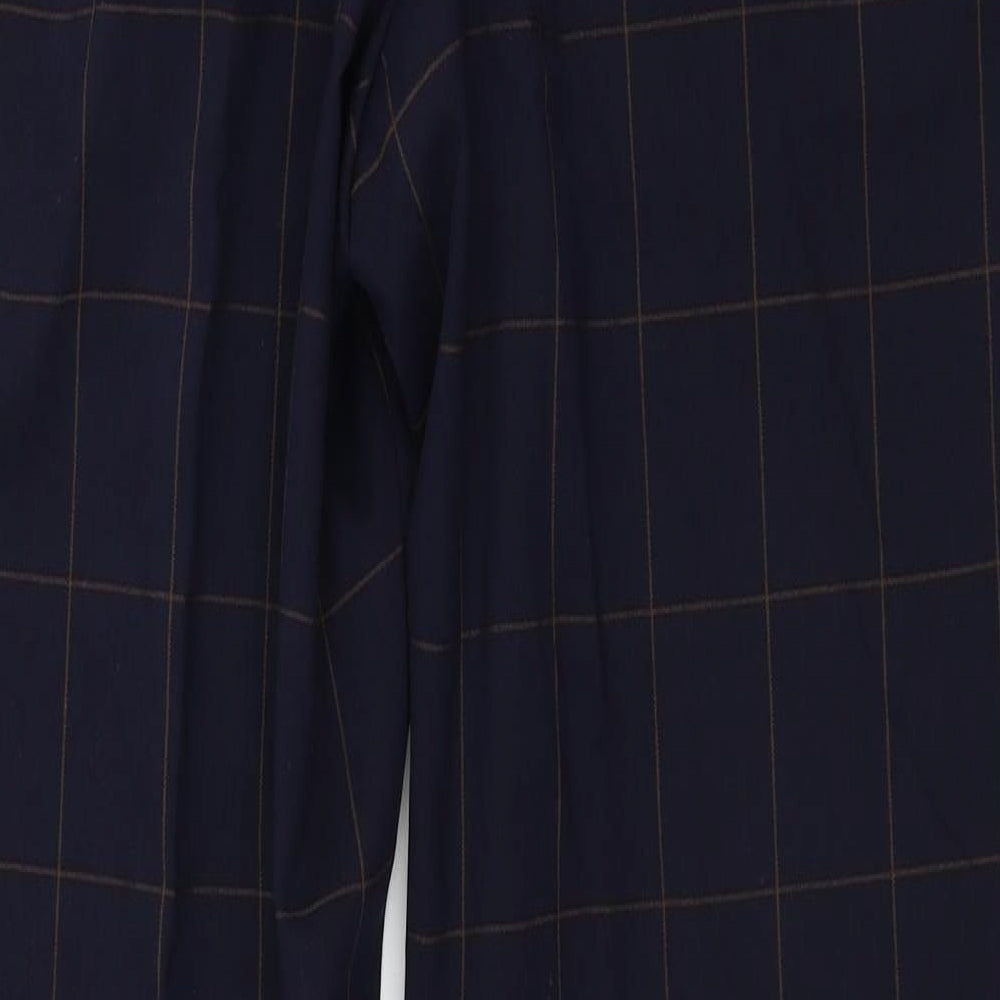 H&M  Mens Blue Check  Trousers  Size 36 in L30 in