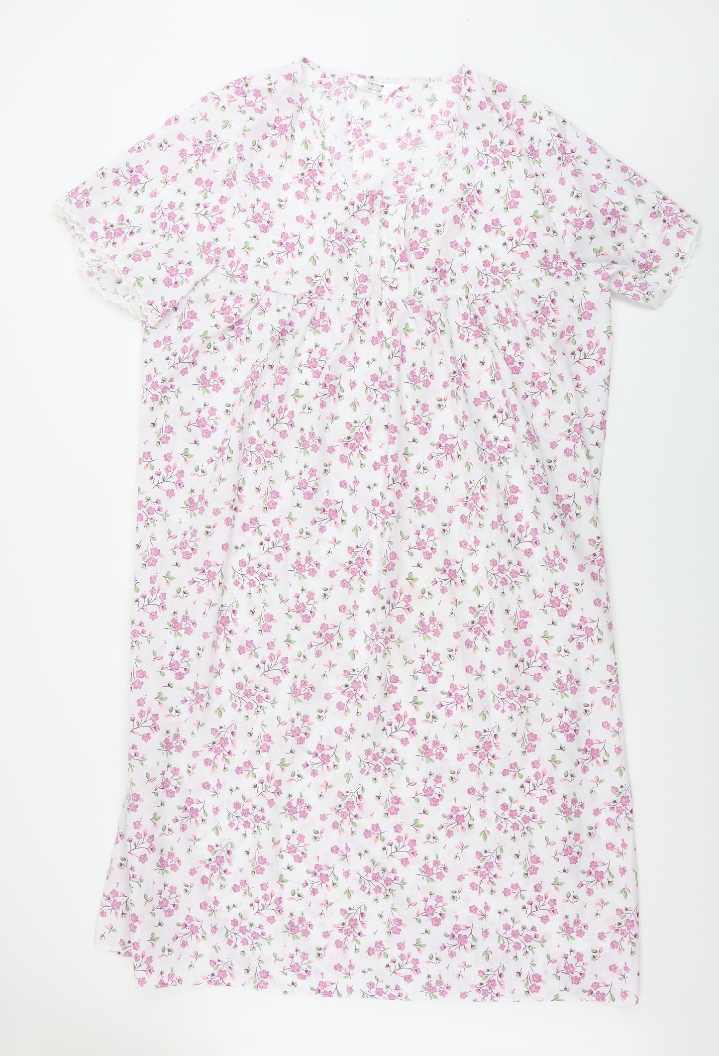 Marlon  Womens White Floral  A-Line  Size 20