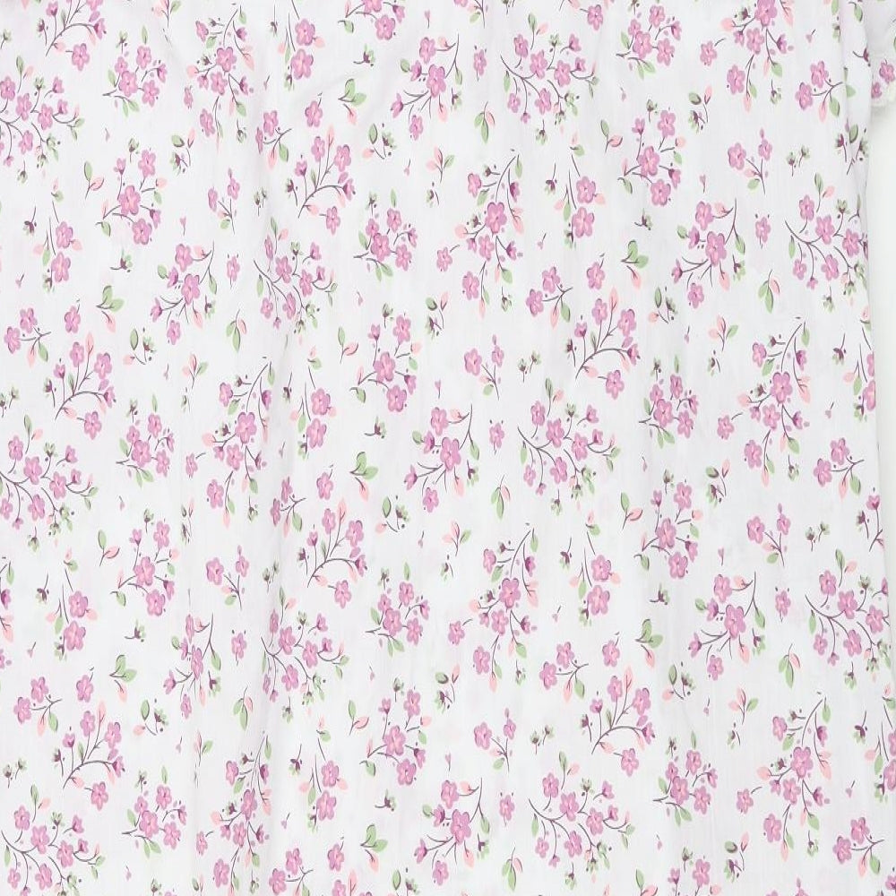 Marlon  Womens White Floral  A-Line  Size 20