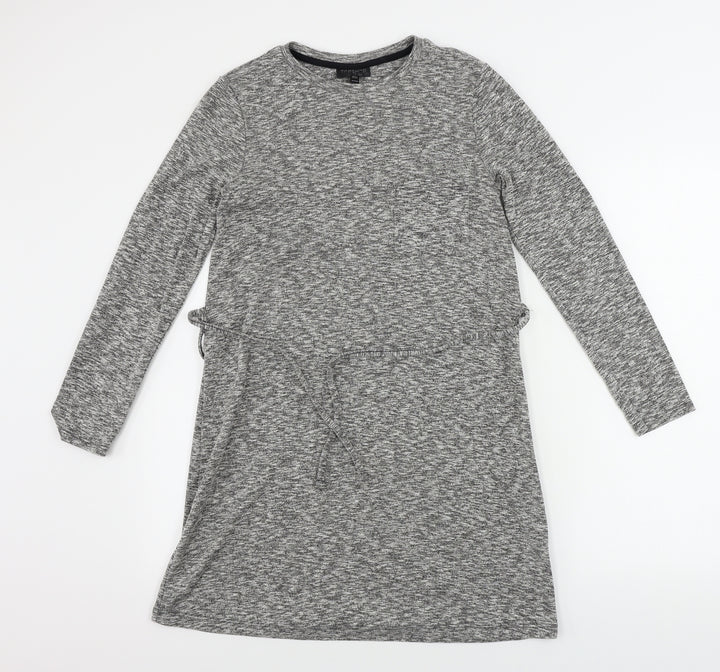 Topshop  Womens Grey   A-Line  Size 8