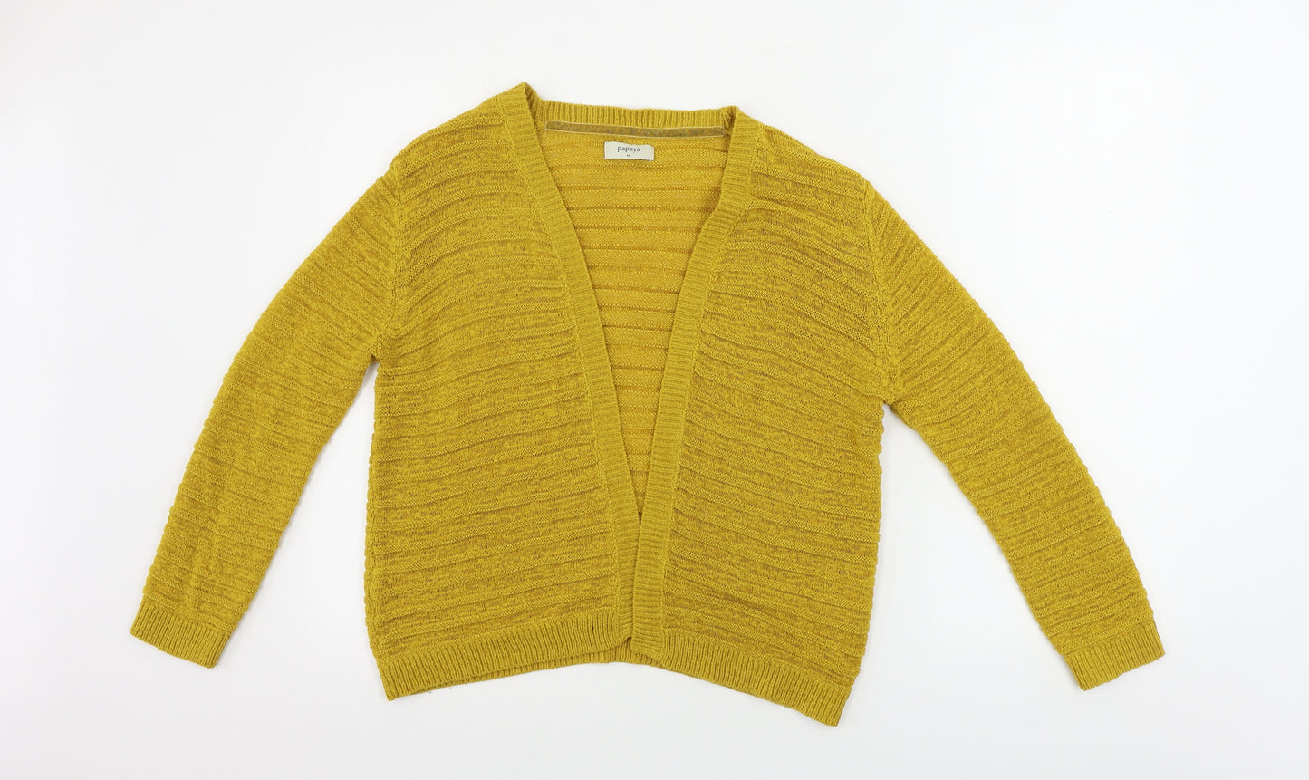 Papaya  Womens Yellow   Cardigan Jumper Size M