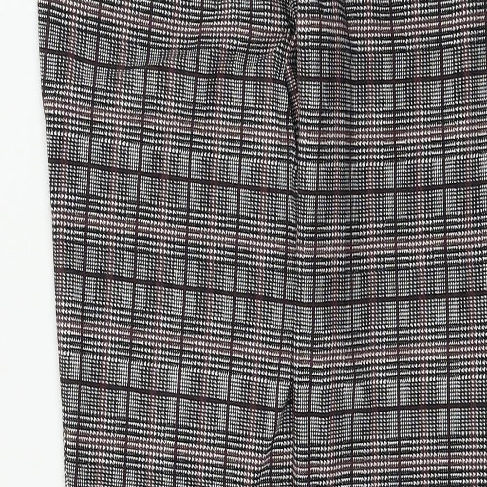 Dorothy Perkins  Womens Pink Check  Trousers  Size 10 L25 in