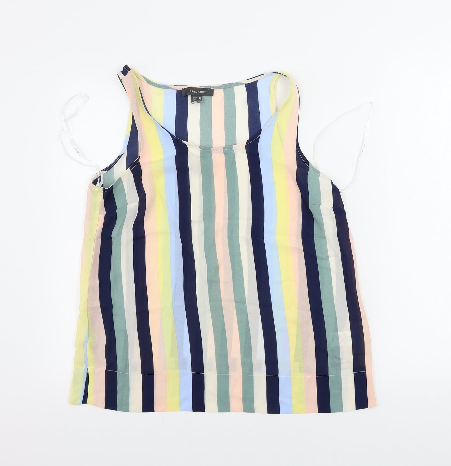 Primark  Womens Yellow Striped  Basic Blouse Size 12