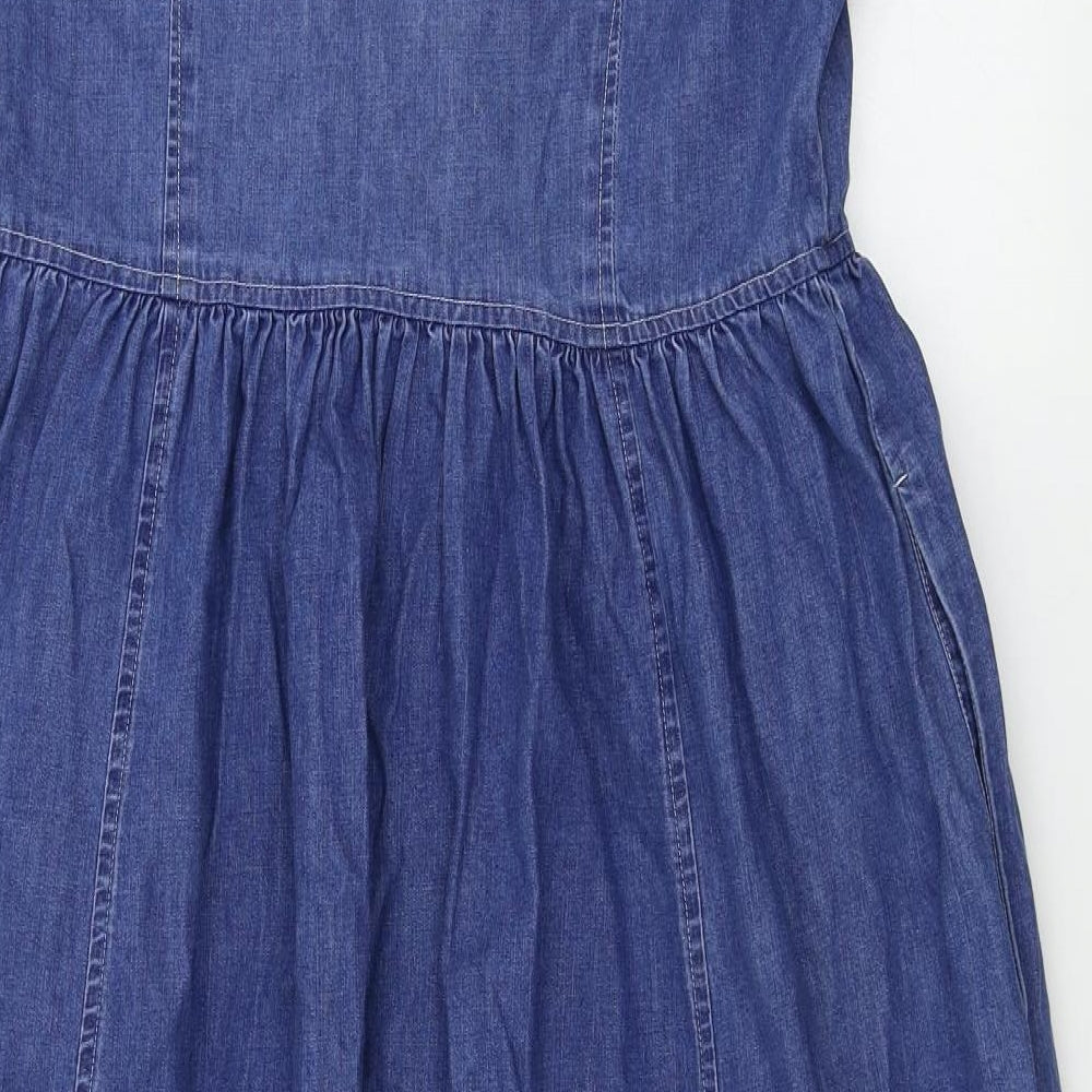 Laura Ashley  Womens Blue   A-Line  Size 12