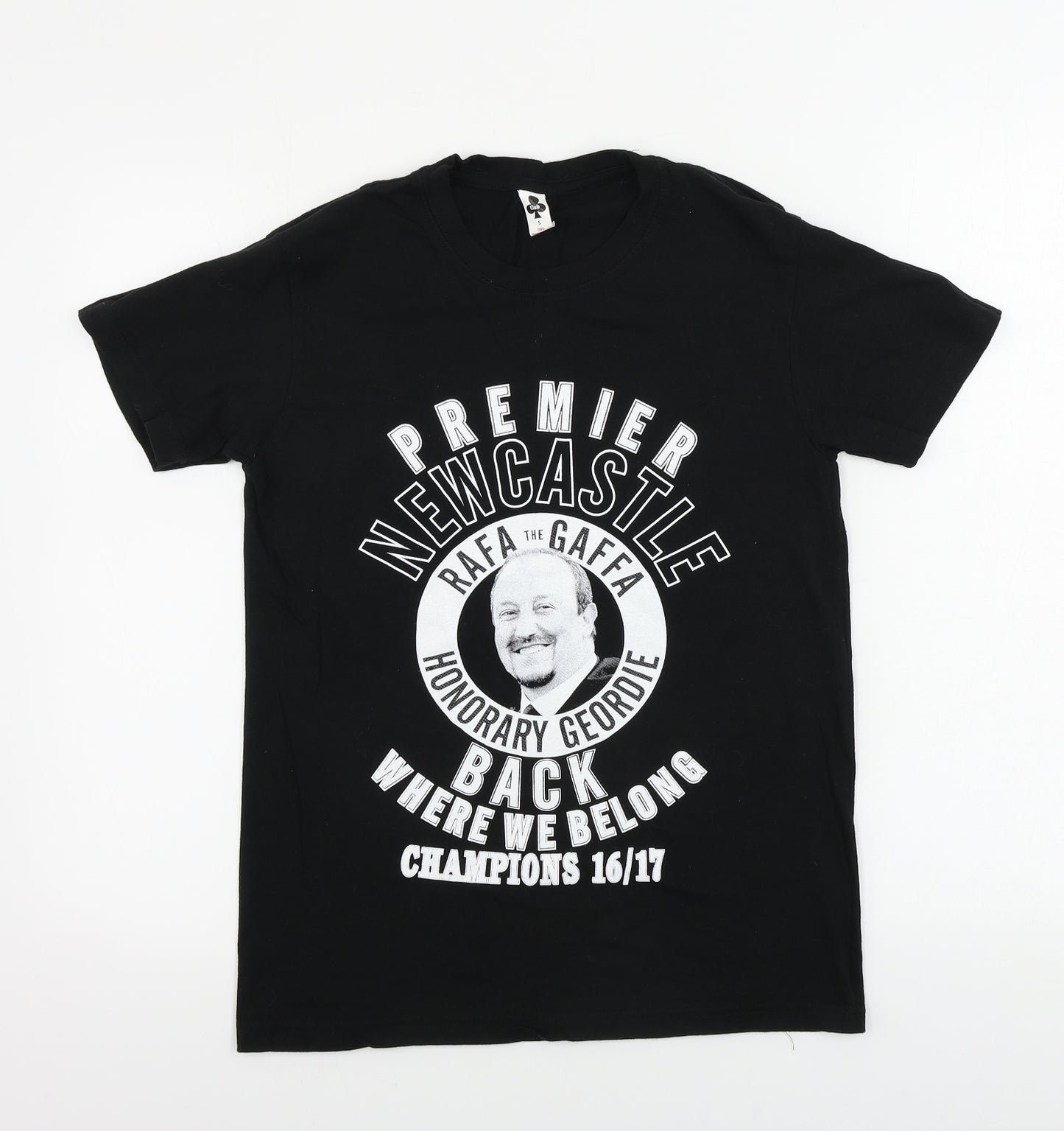 club  Mens Black    T-Shirt Size S  - Newcastle United