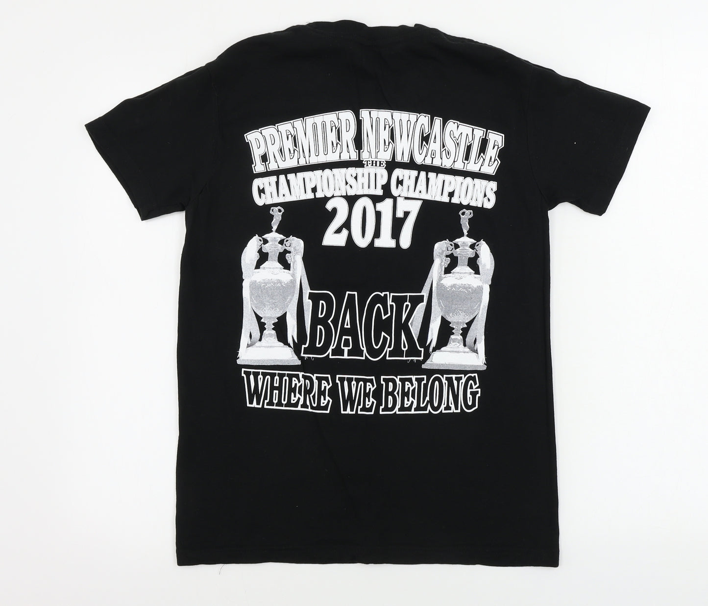 club  Mens Black    T-Shirt Size S  - Newcastle United
