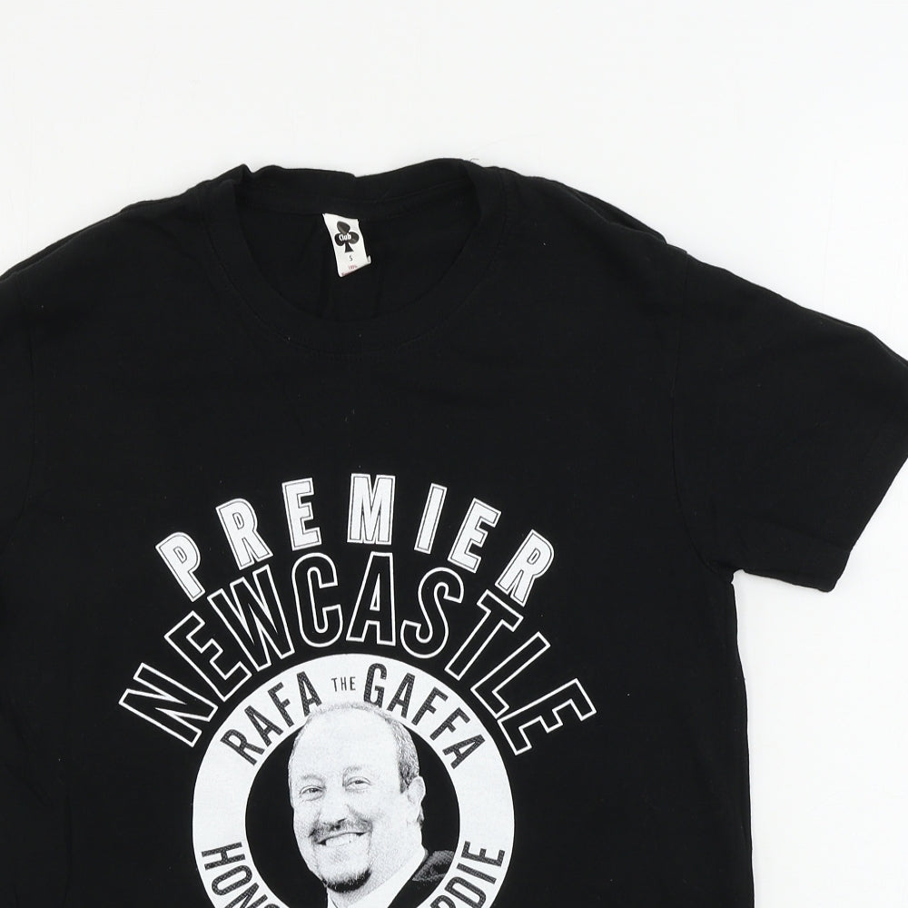 club  Mens Black    T-Shirt Size S  - Newcastle United
