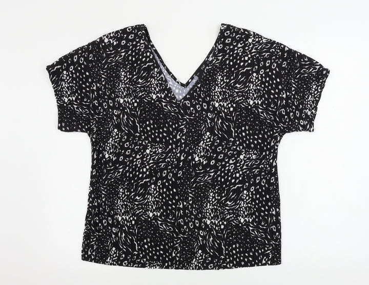 F&F Womens Black Basic Blouse Size 10