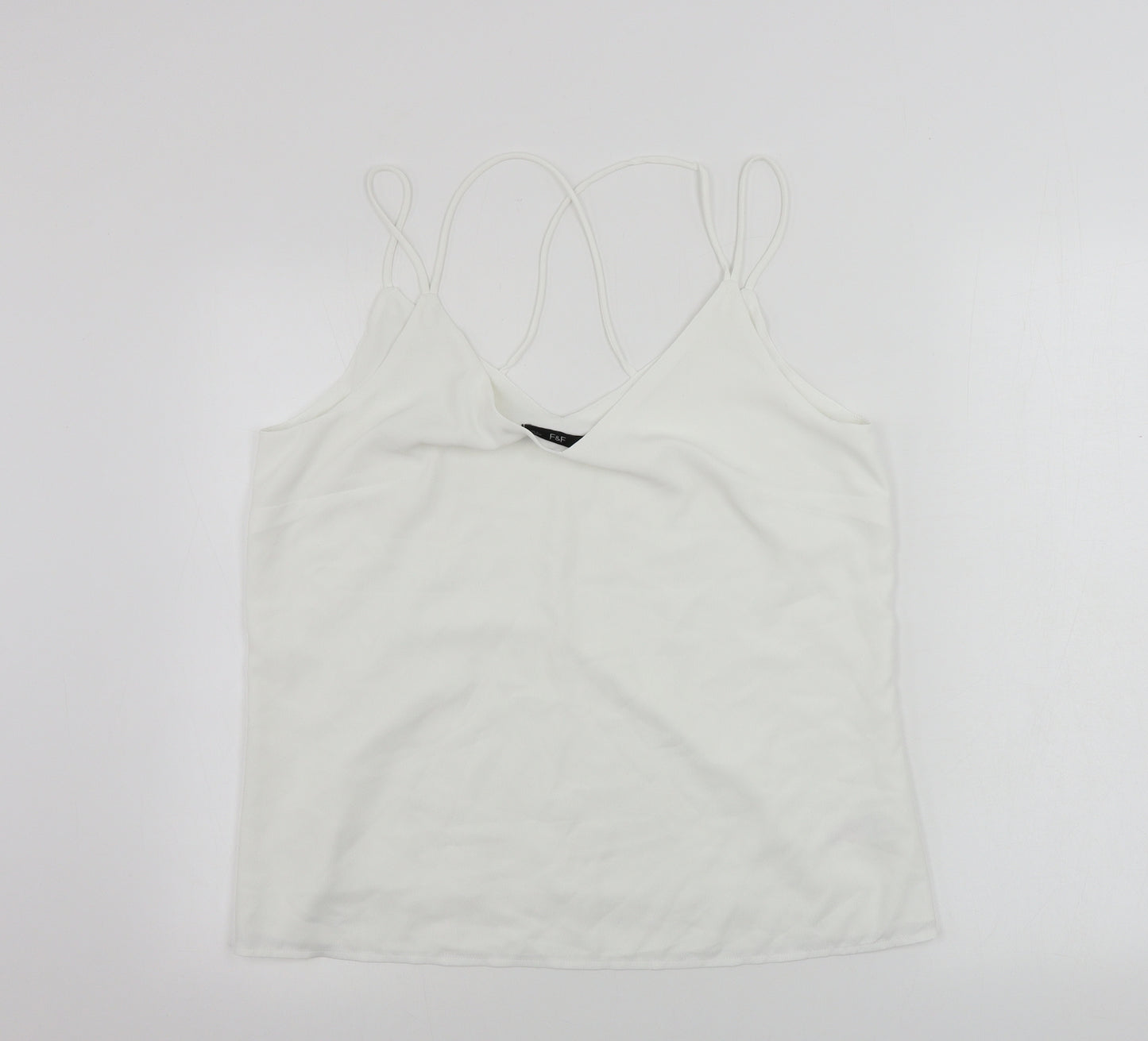 F&F  Womens White   Basic Blouse Size 14