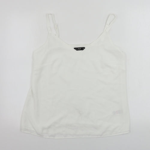 F&F  Womens White   Basic Blouse Size 12