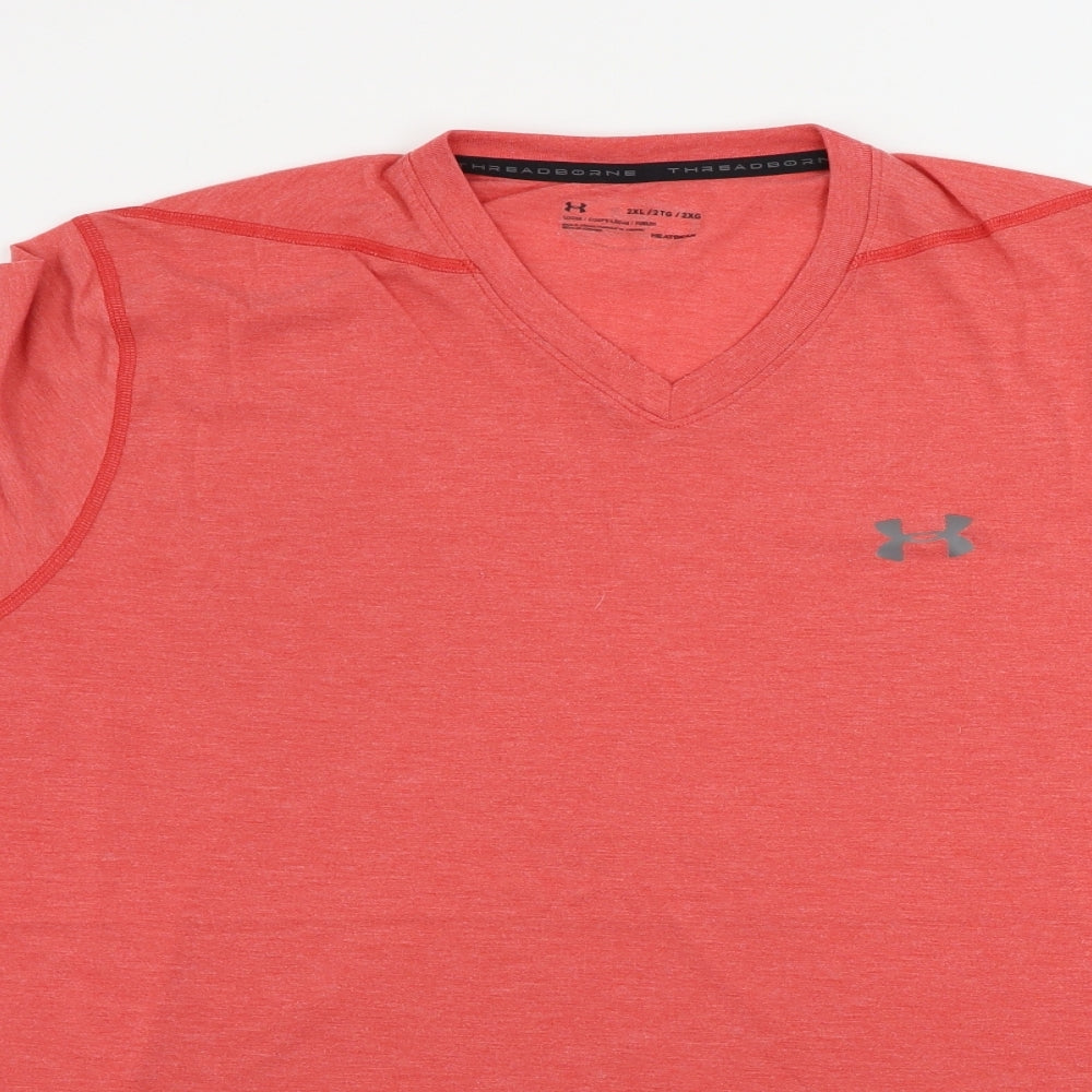 Under armour  Mens Pink    T-Shirt Size 2XL