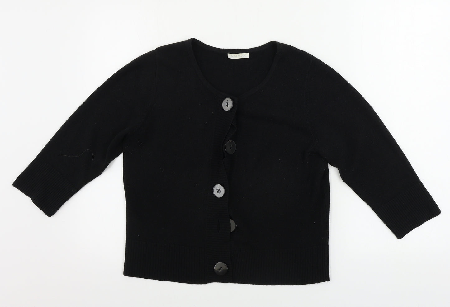 Matalan  Womens Black   Cardigan Jumper Size 14