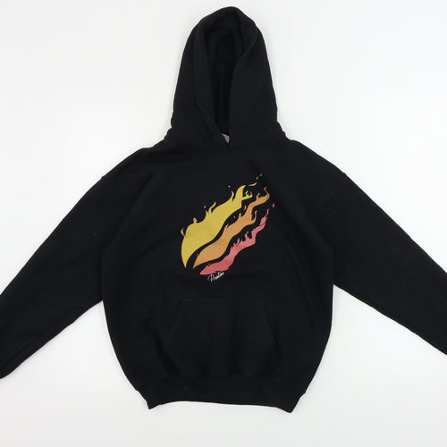 Gildan  Boys Black   Pullover Hoodie Size L