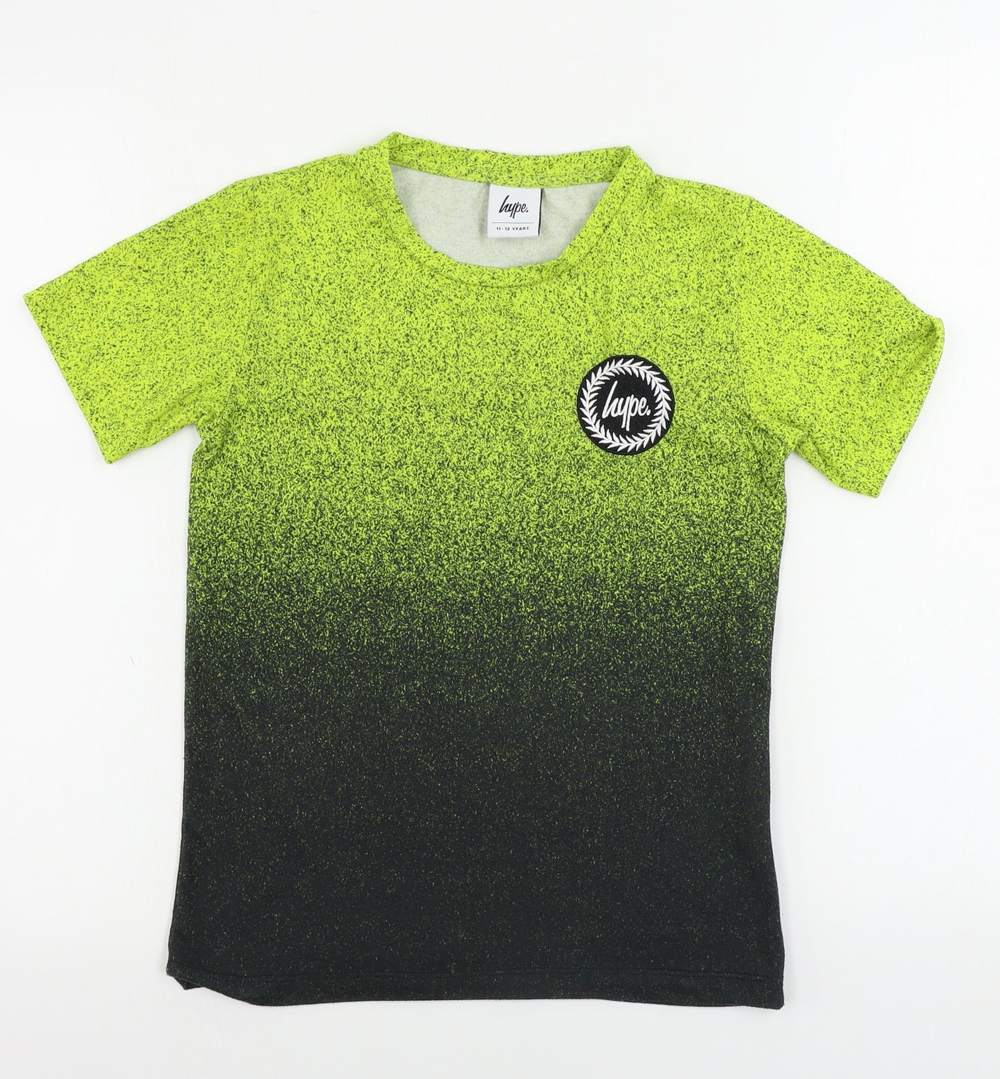 Hype Boys Yellow   Basic T-Shirt Size 11-12 Years