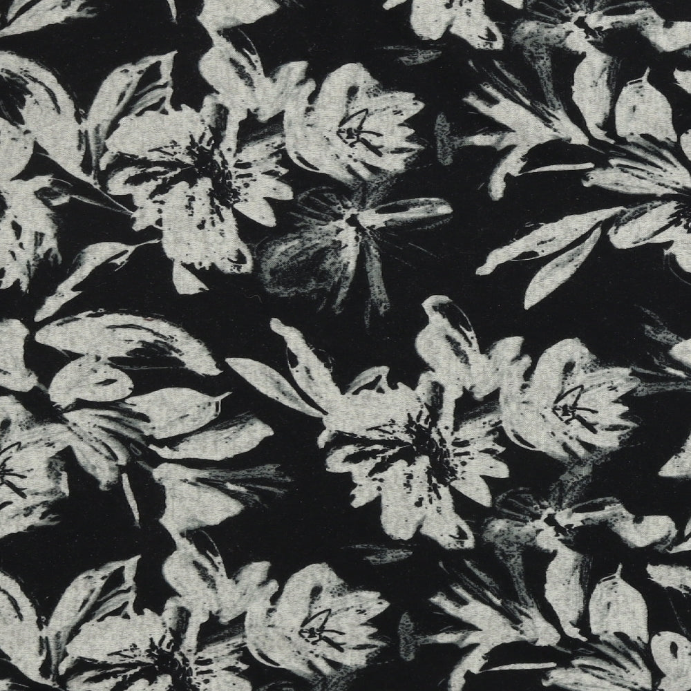 Roman  Womens Black Floral  Pullover Jumper Size 10