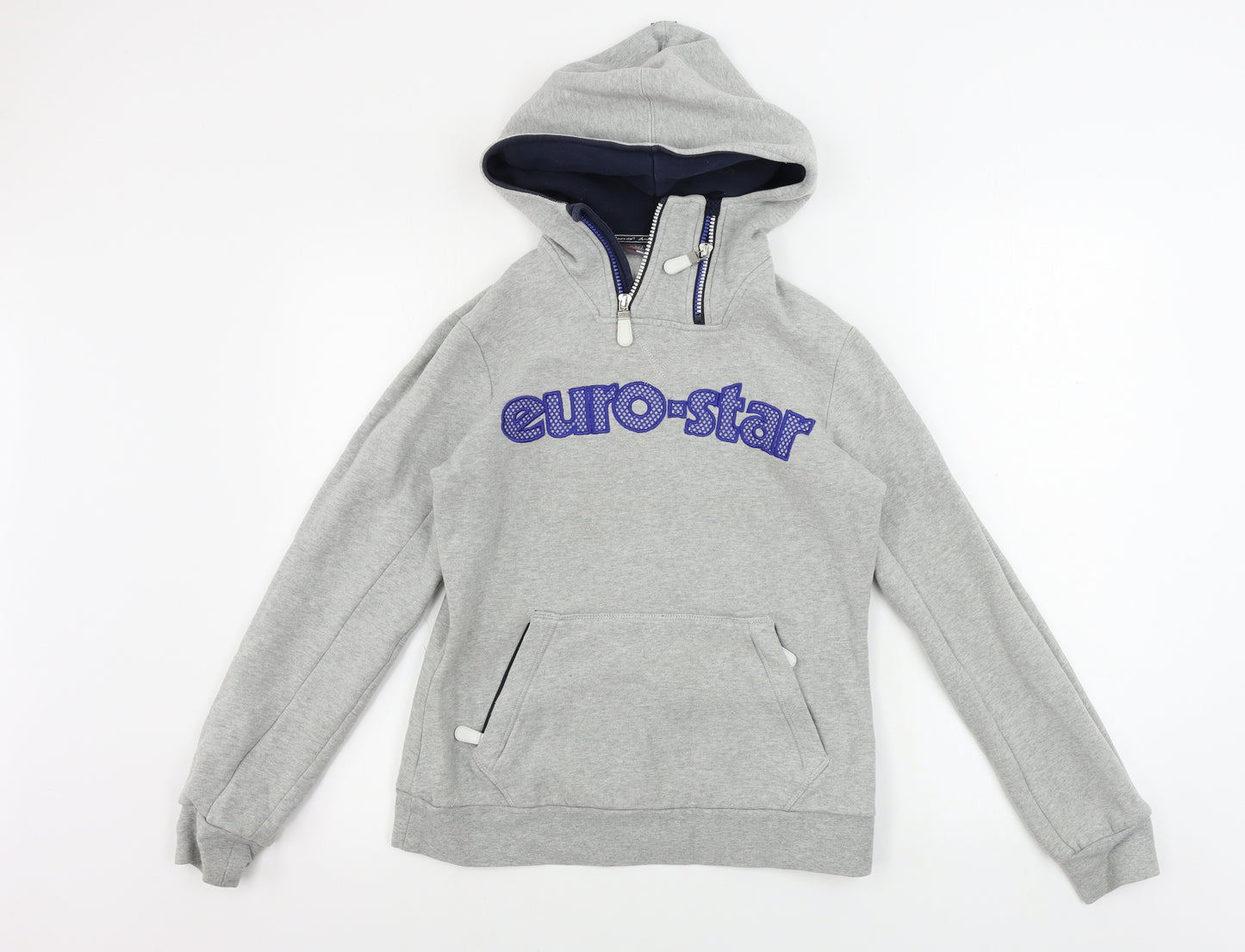 euro star  Womens Grey   Pullover Hoodie Size S