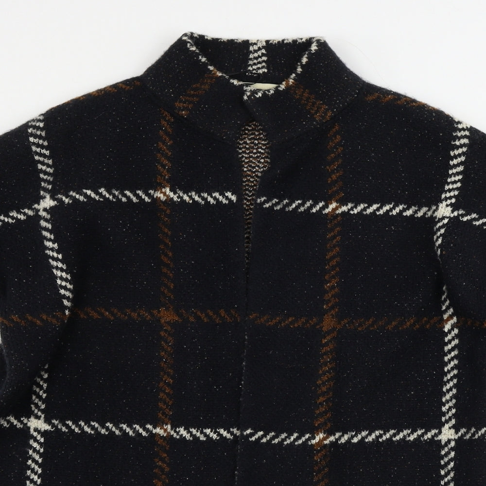 Papaya  Womens Black Check  Cardigan Jumper Size 16
