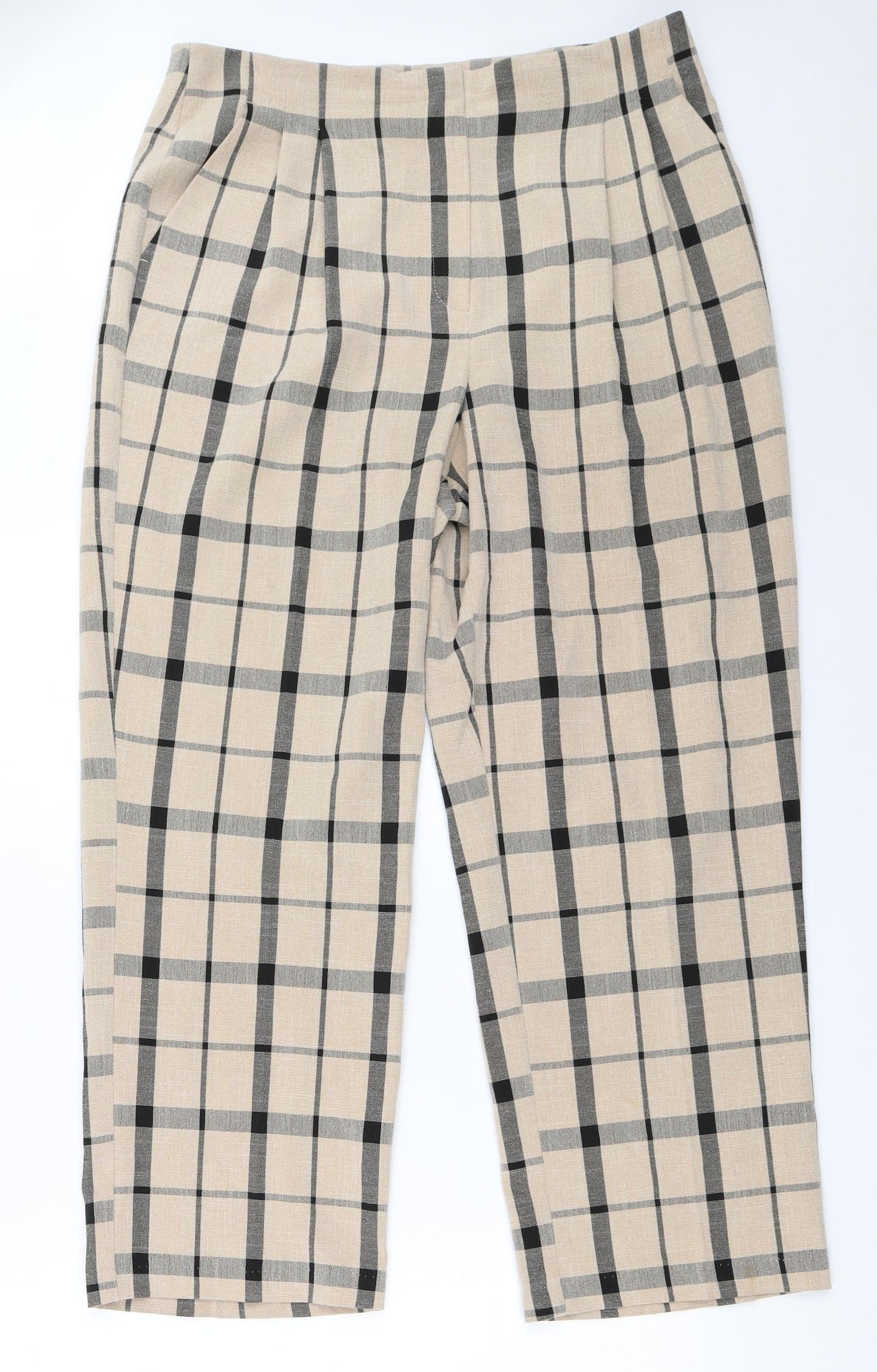 Primark Womens Beige   Trousers  Size 14 L38 in
