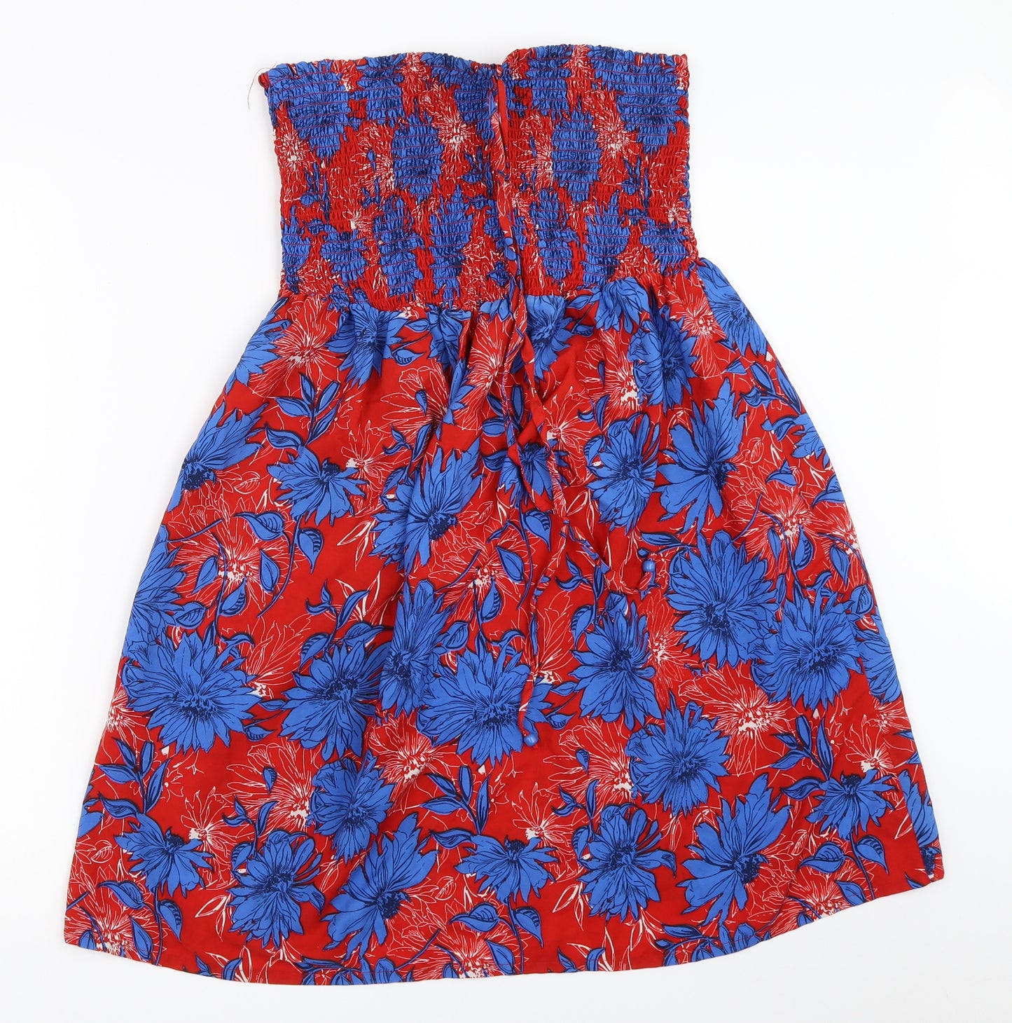 George Womens Red Floral  Fit & Flare  Size L